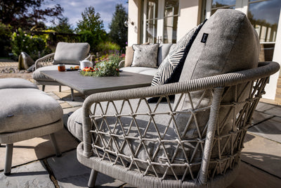 Hartman Aries 7 Seater Rope Lounge Garden Furniture Set with Adjustable Table