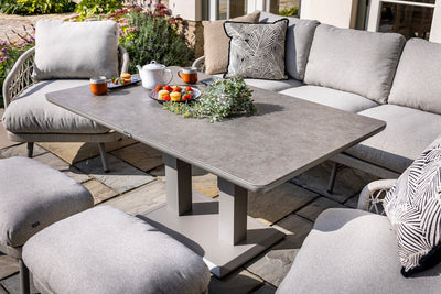 Hartman Aries 7 Seater Rope Lounge Garden Furniture Set with Adjustable Table