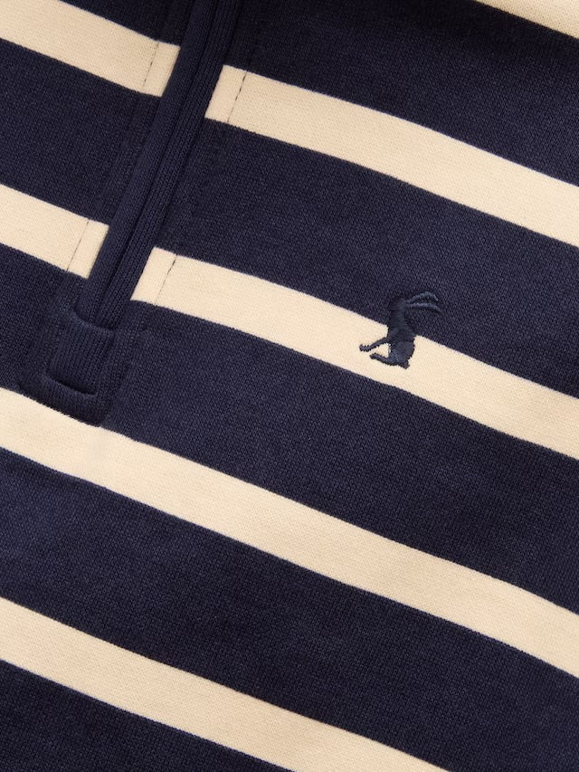 Joules Alfie Navy Quarter Zip Sweatshirt