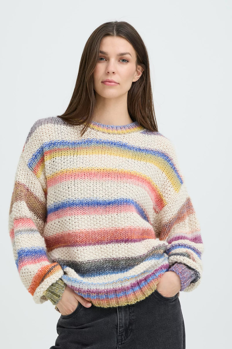 PULZ JEANS PZADANA PULLOVER Multicolor and solid yarn, Adana