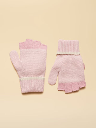 Joules Girls Carey Pink Character Gloves