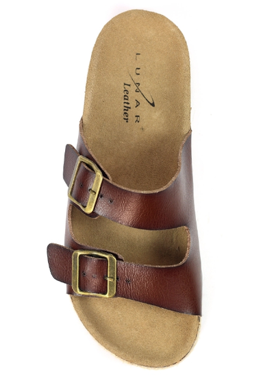 Lunar Ladies Slide Belinda JLC001 Tan, flat Mule