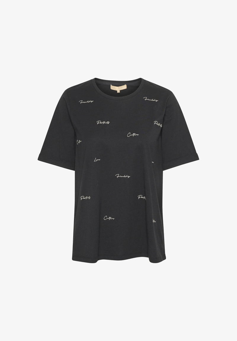 Culture CUblaze Black Tshirt, Blaze Top