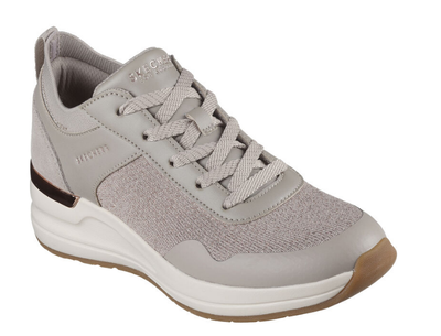 Skechers Ladies High Top Trainer Billion 2 Winning Streak in Taupe