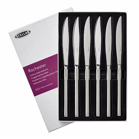 Stellar Rochester 6 Piece Steak Knife Set