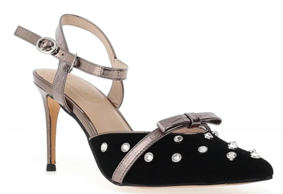 Loretta Vitale Ladies Dressy Shoe C9301 in Black Bronze