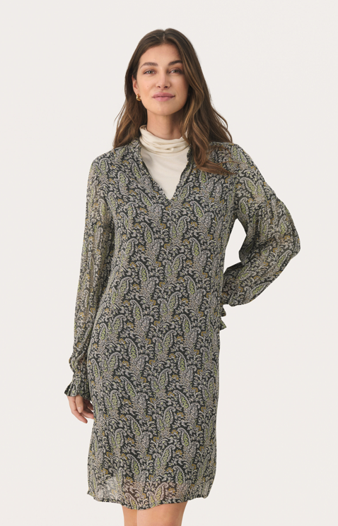 Part Two Ladies Dress BotellaPW in Rosin Paisley Print, Botella