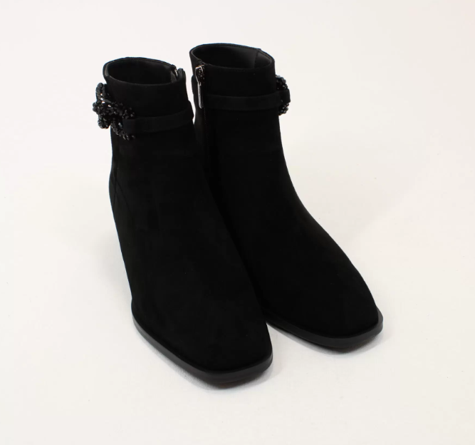 Loretta Vitale Ankle Boots C2439133 in Black Suede