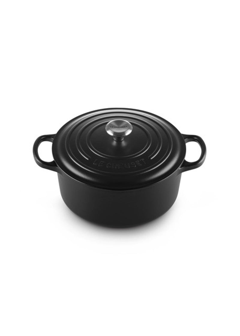 Le Creuset Cast Iron Round Casserole 22cm Noir