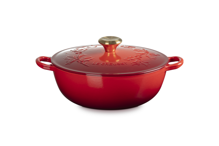 Le Creuset Holly Casserole 26cm/4.1L Cerise