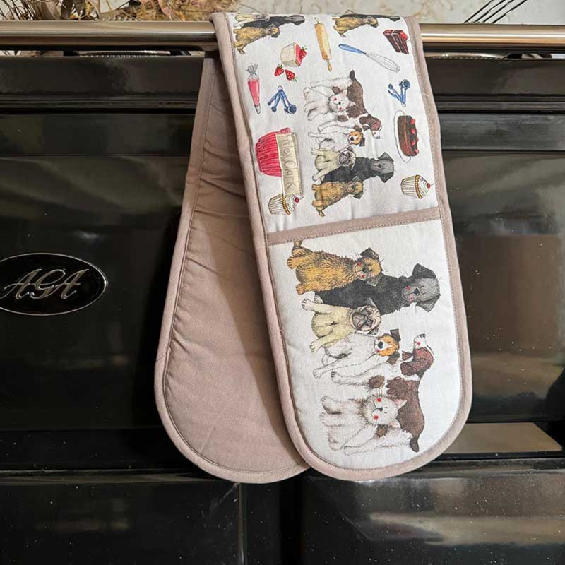 Alex Clark Dogs And Treats Double Oven Glove