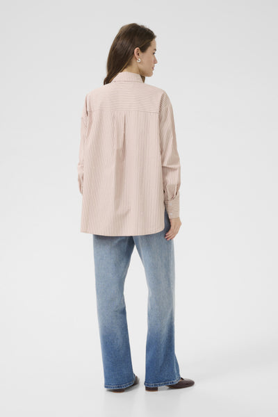 Kaffe Women’s KAvictoria Shirt - Lotus Stripe