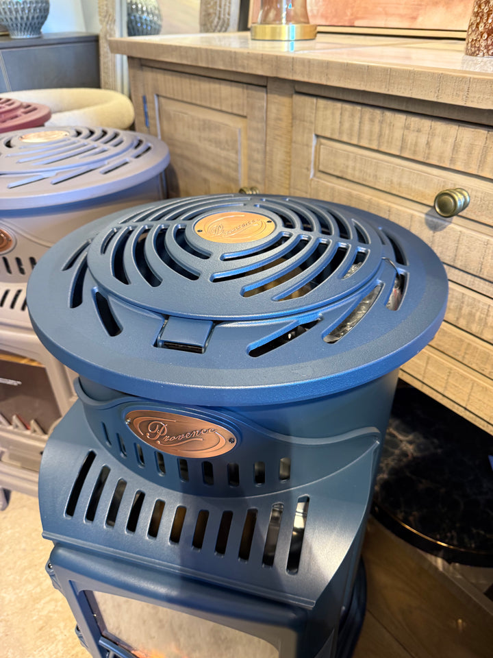 Provence Portable Gas Heater Navy Real Flame Effect Calor Gas
