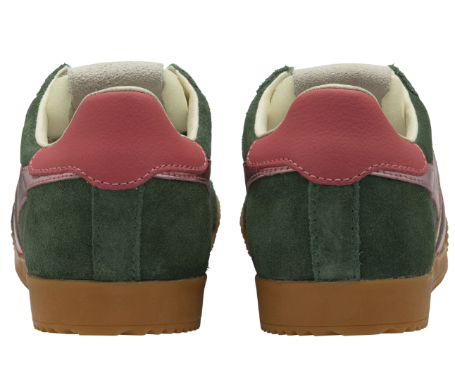 Gola Ladies Trainers Elan Glitz CLB790 Evergreen Pink Coral