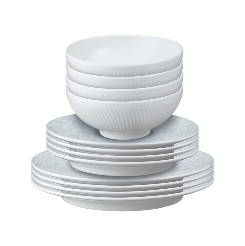 Denby Porcelain Constance 12Pc Tableware Set