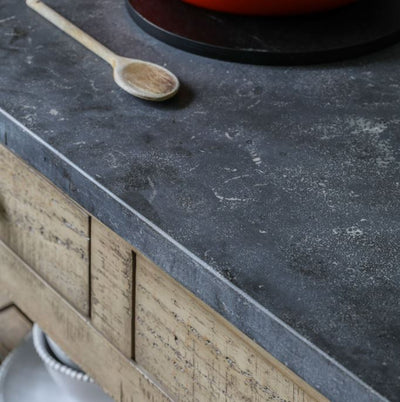 Banff Marble Top Kitchen Island