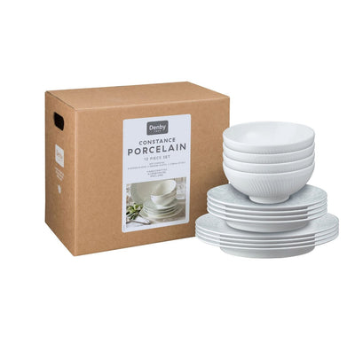Denby Porcelain Constance 12Pc Tableware Set