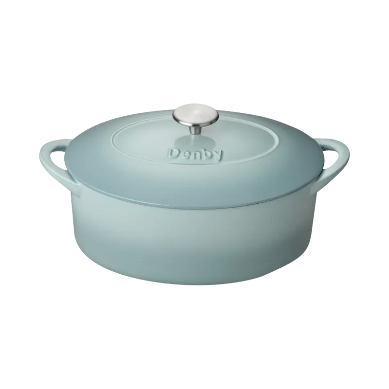 Denby Cast Iron 28cm Oval Casserole Pavillion