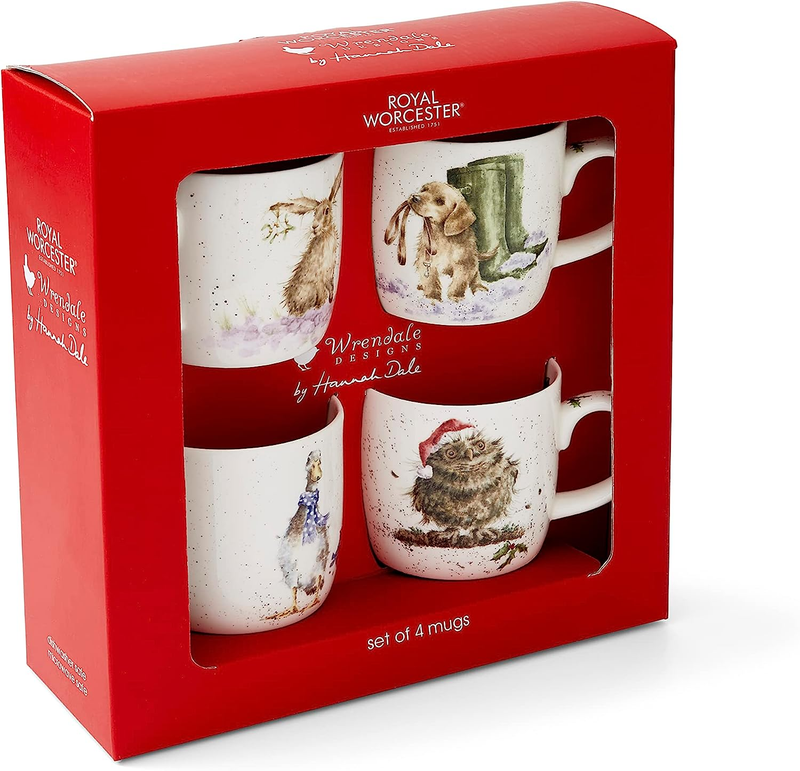 Wrendale Christmas Mugs