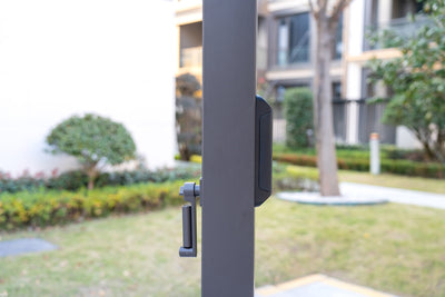 Hartman Premium 4m x 3m Pergola Dark Grey Aluminium Framed