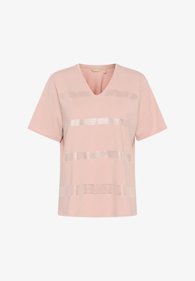 Culture CUfunja Gith Shine Tshirt Pale Mauve, Funja