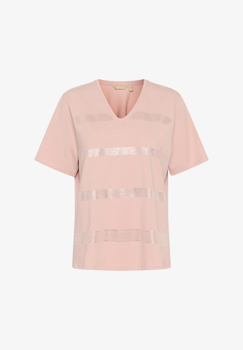 Culture CUfunja Gith Shine Tshirt Pale Mauve, Funja