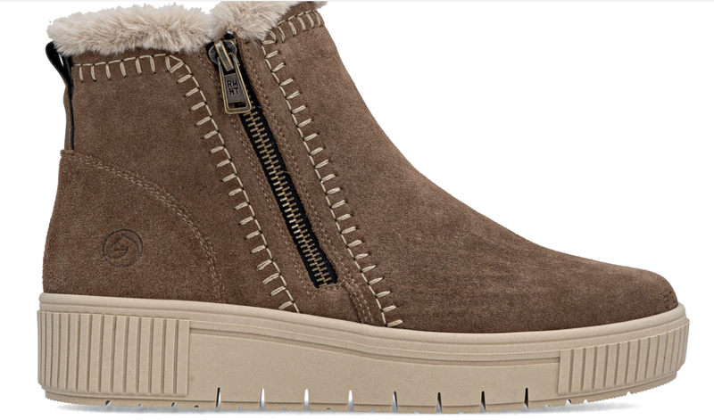 Remonte Ladies Ankle Boot D3B70-20 Brown Lambswool