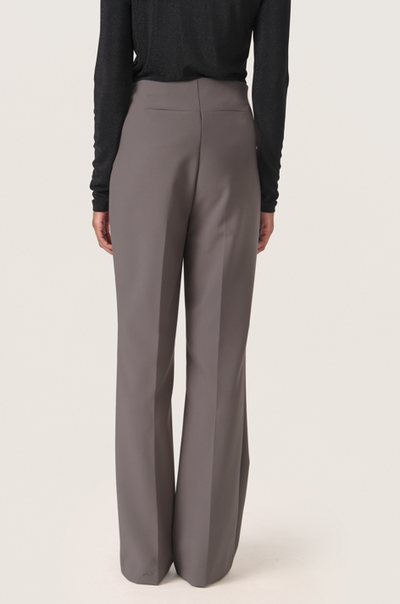 Soaked in Luxury Ladies Pants SLCorinne in Dark Gull Gray, Corinne Trouser