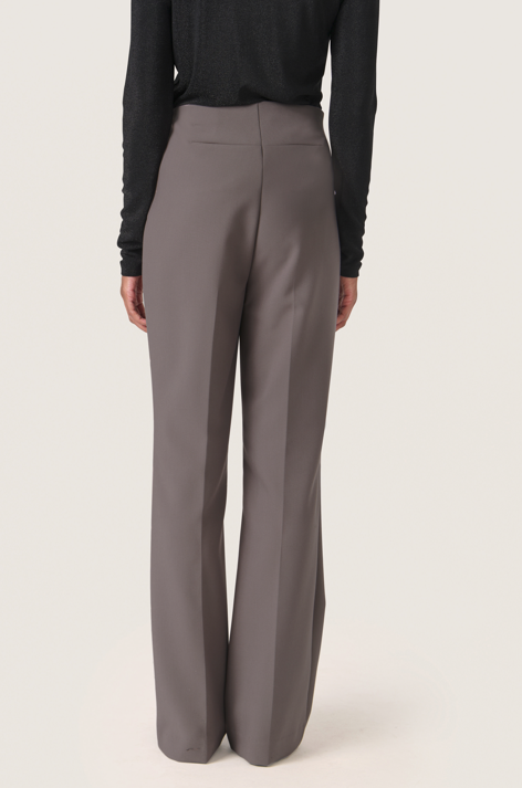 Soaked in Luxury Ladies Pants SLCorinne in Dark Gull Gray, Corinne Trouser