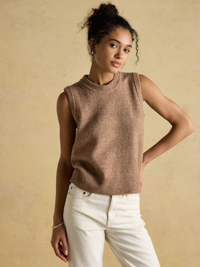 Joules Women’s Holly Tan Knitted Vest