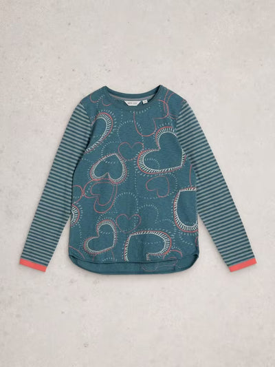 White Stuff Clara Tee Blue