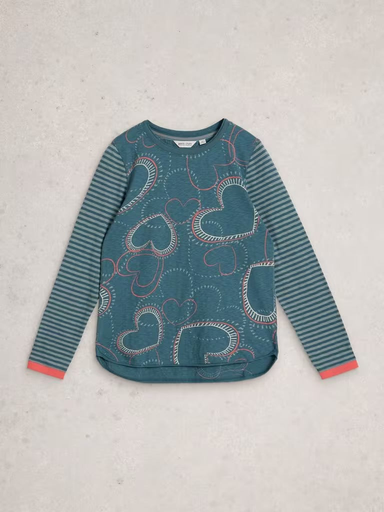 White Stuff Clara Tee Blue