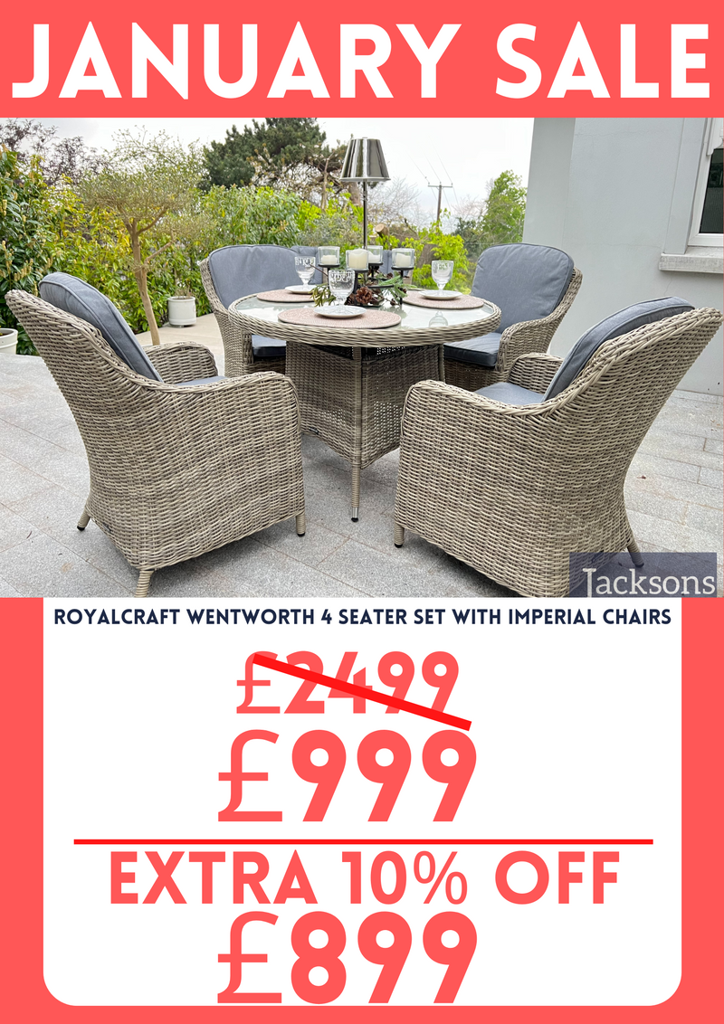 Royalcraft Wentworth 4 Seater Set With Imperial Chairs