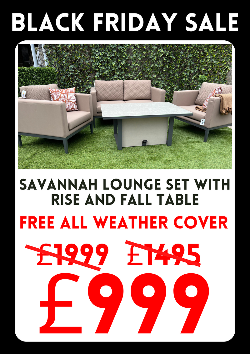 Savannah Lounge Set With Rise and Fall Table