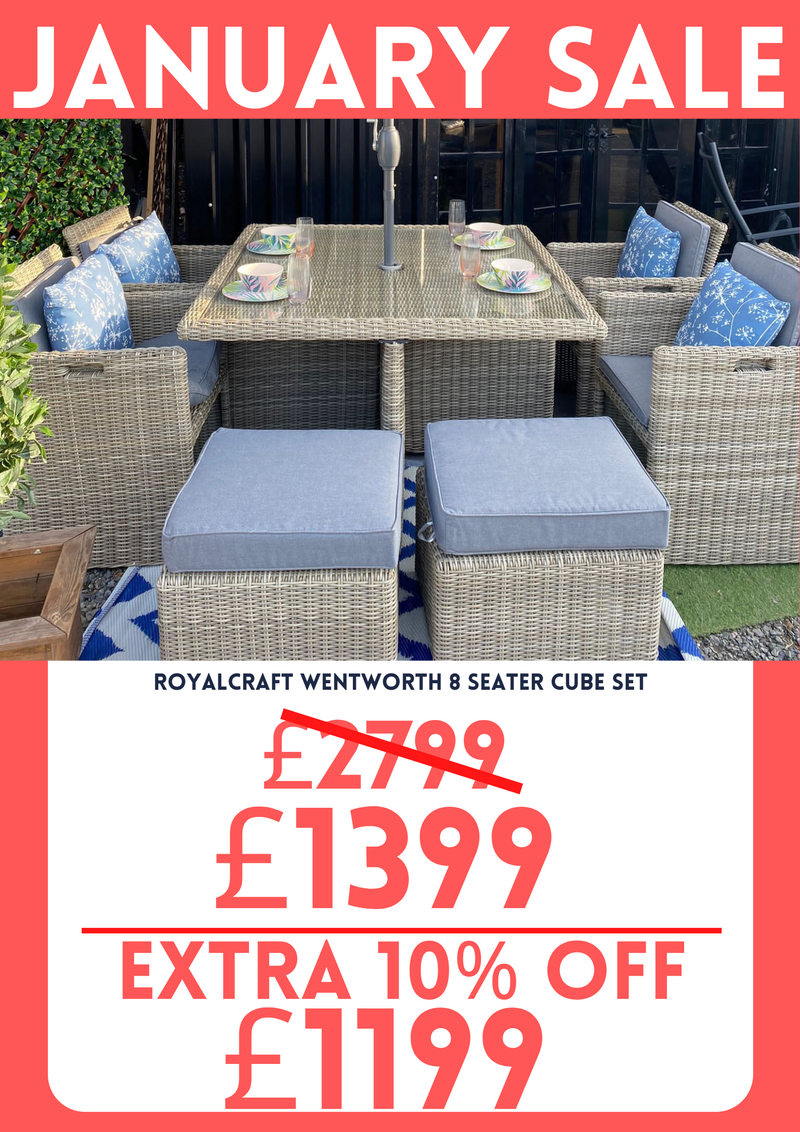 Royalcraft Wentworth 8 Seater Cube Set