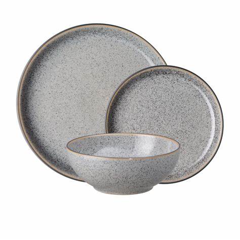 Denby Dinner Set 12 Piece Studio Grey