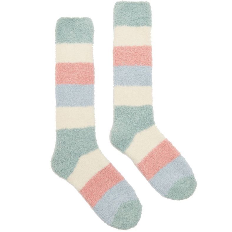 Joules women’s pastel fluffy socks (one size)