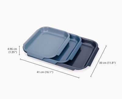 Joseph Joseph Nest™ Bake Non-Stick 3-piece Blue Baking Tray Set