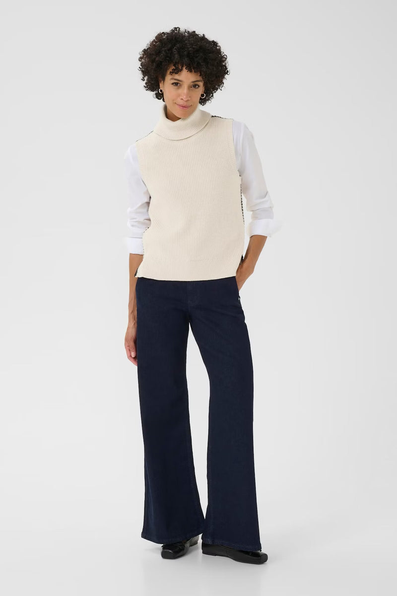 Part Two Women’s SellaPW Pullover in Whitecap Gray/ Dark Navy