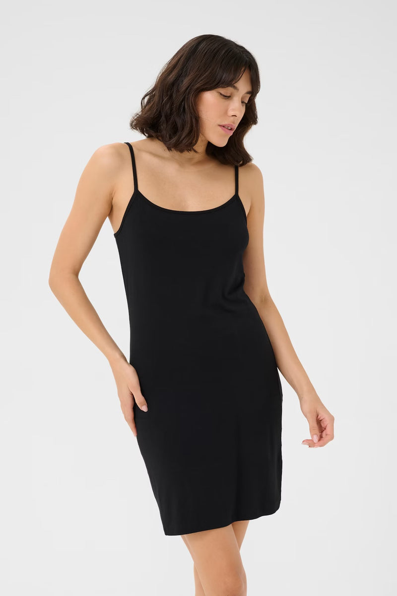 Kaffe Women’s KAfrida Stap Dress - Black Deep