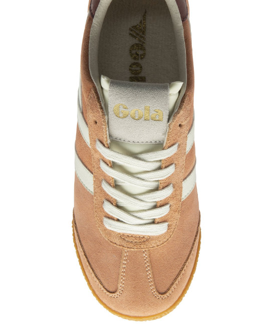 Gola Ladies Classic Trainers Elan CLB538 Terracotta Off White Red Ochre