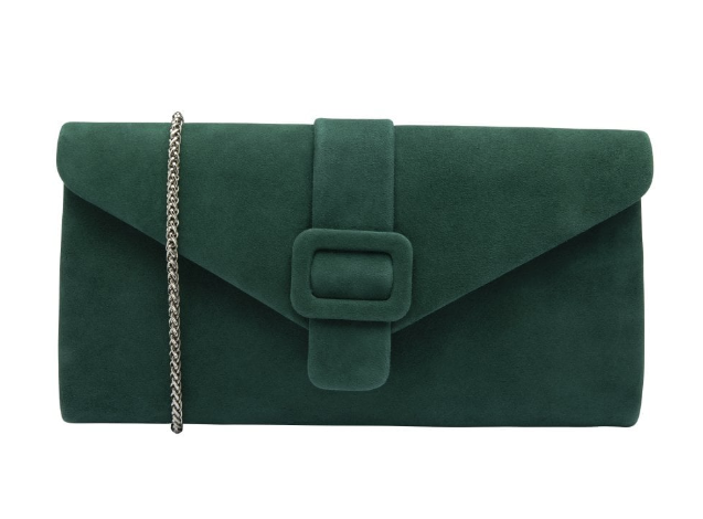 Lotus Ladies Aletta Clutch in Suede, Assorted