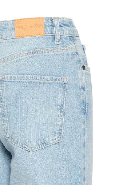 PULZ JEANS PZVEGA jeans wide leg light blue denim, Vega