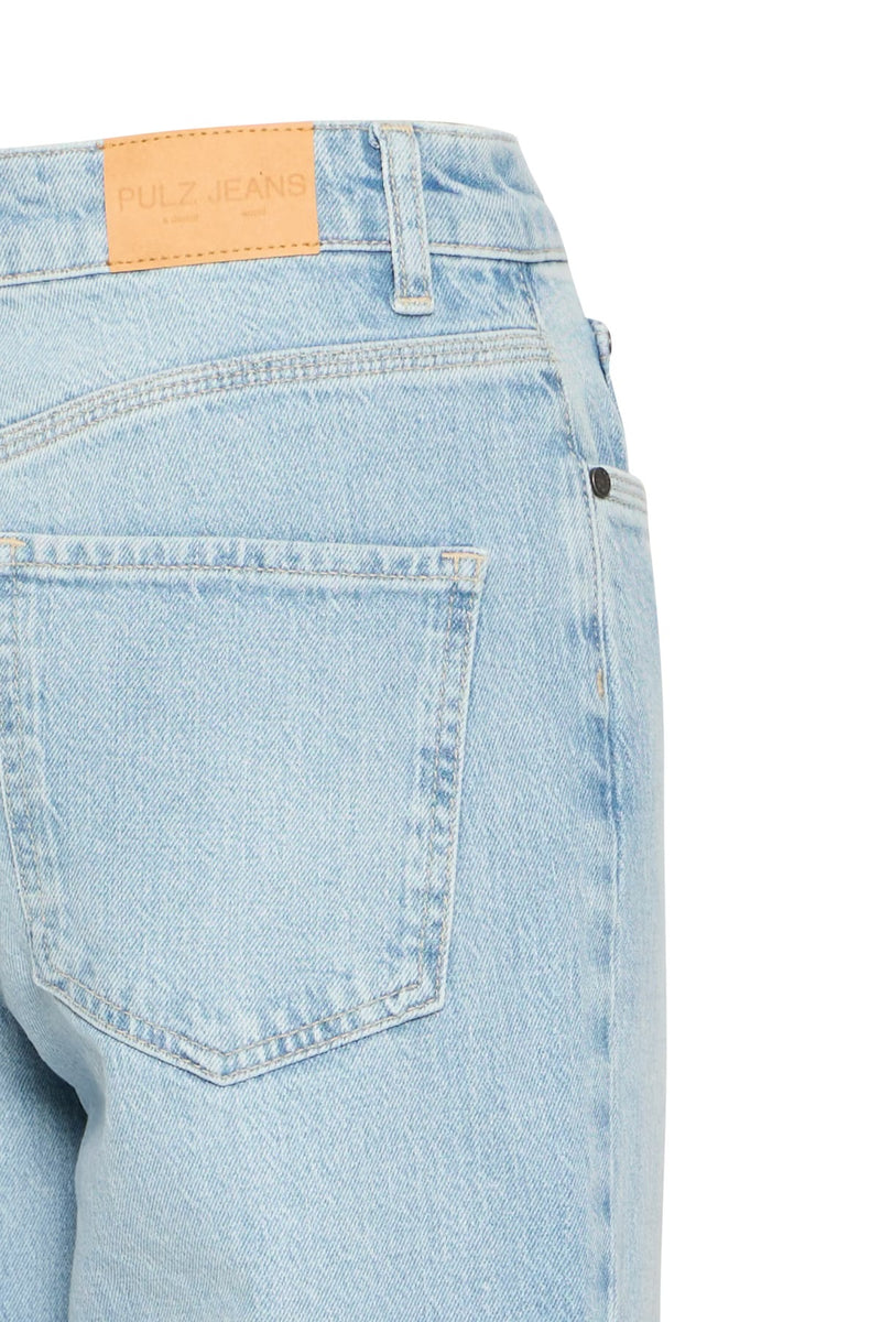 PULZ JEANS PZVEGA jeans wide leg light blue denim, Vega