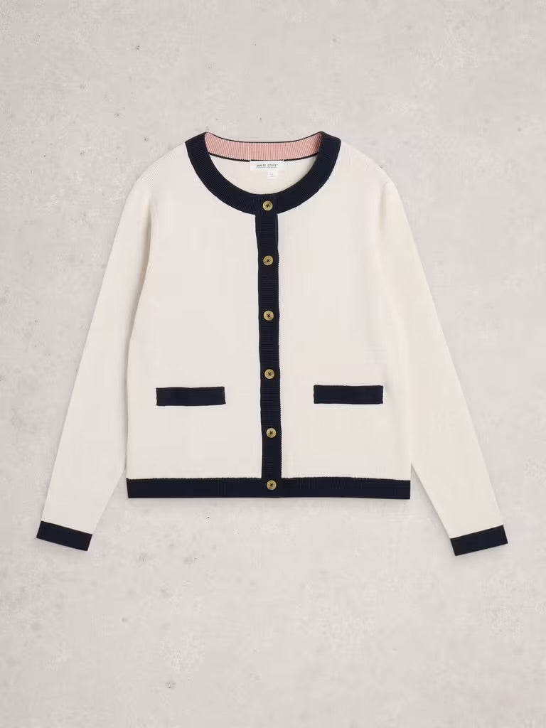 White Stuff Women’s Charlotte Long Sleeve Cardi in NAT MLT