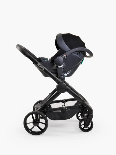 Icandy Peach 7 Black Pushchair and Carrycot - Car Seat Bundle