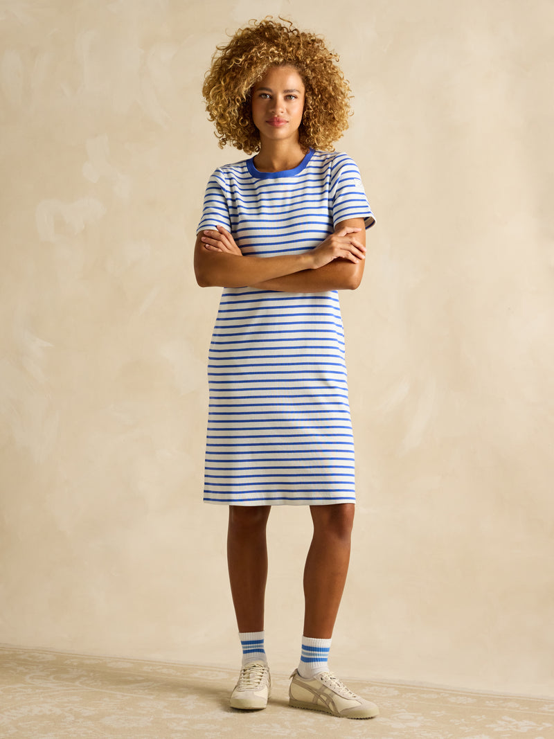Joules Women’s Eden Blue Blue Stripe Dress