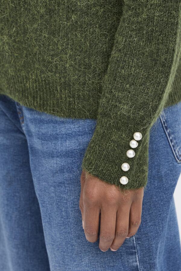 Ichi Women’s IHKAMARA Jumper in Rifle Green