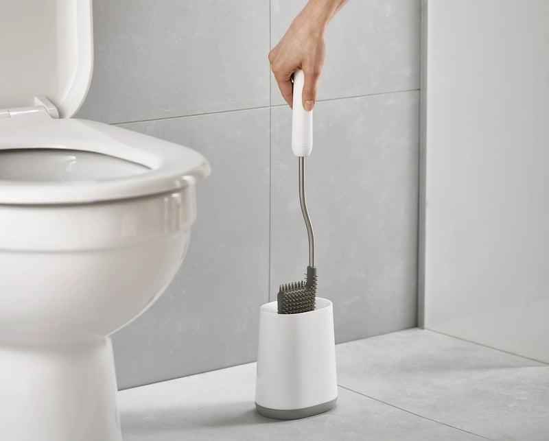 Joseph Joseph Flex Lite Toilet Brush 2 Pack - Light Grey