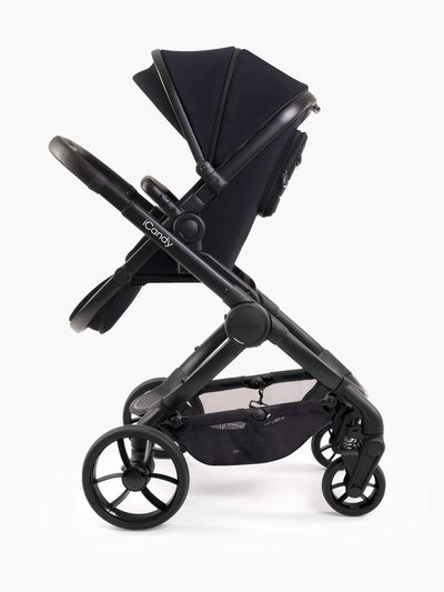 Icandy Peach 7 Black Pushchair and Carrycot - Car Seat Bundle